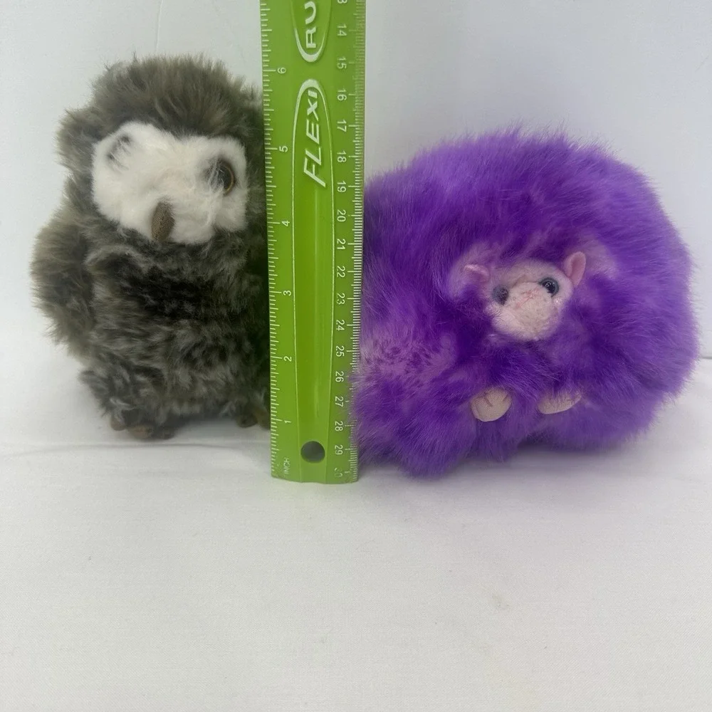 Lot 2 Harry Potter Wizarding World Purple Pygmy Puff W/sounds & Pigwidgeon Owl